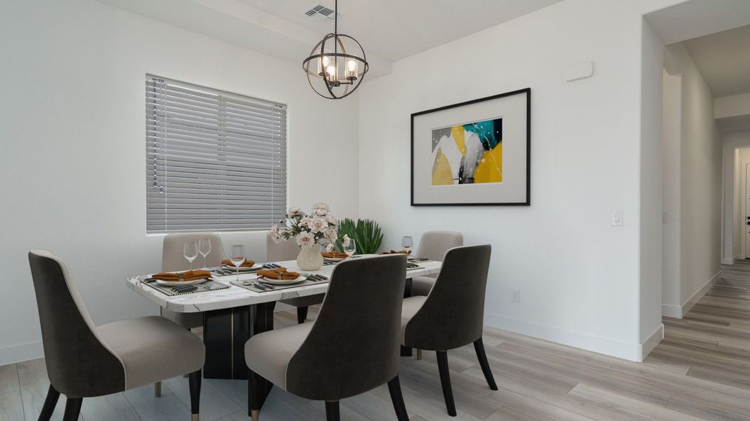 Representative furnished interior of a home built from the Pinehurst by William Ryan Homes in Fairways in Victory at Verrado, Buckeye (Image 9).