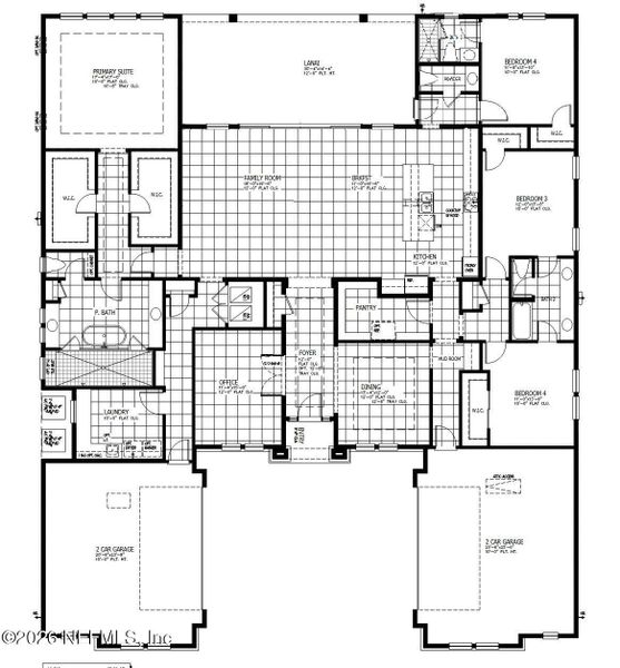 2D floor plan layout of this home in , St. Augustine, FL (Image 3).