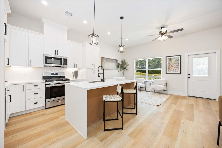 Furnished interior view inside a new home in , Houston (Image 11).