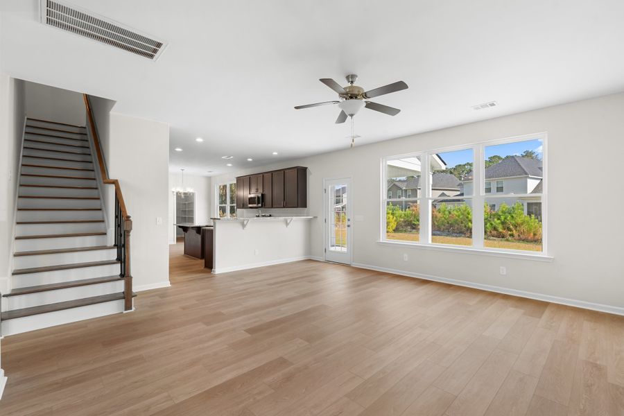 Representative unfurnished interior of a home built from the The Dalton by Smith Family Homes in Ramsey Landing, Rincon (Image 12).