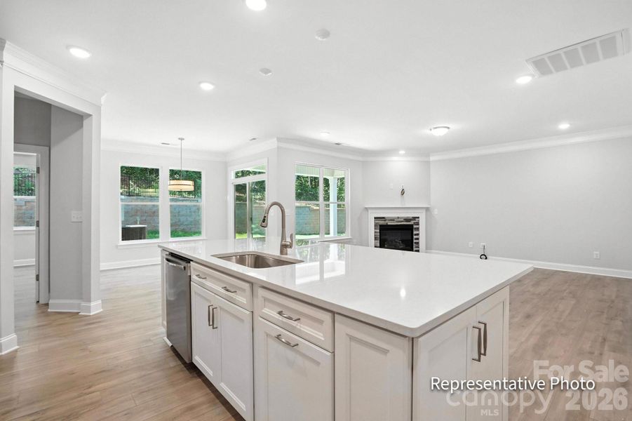 Furnished interior view inside a new home in Waterford Commons, Rock Hill (Image 4).