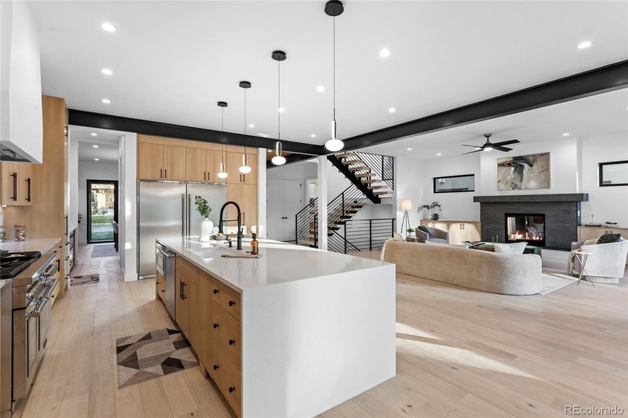 Furnished interior view inside a new home in , Denver (Image 33).