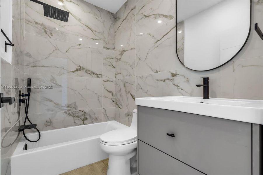 Furnished interior view inside a new home in , Miami (Image 4).