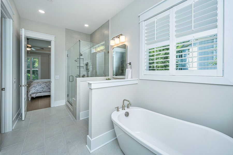 Furnished interior view inside a new home in Overlook at Copahee Sound, Awendaw (Image 21).