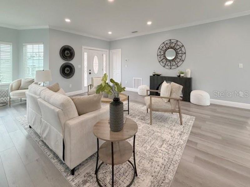 Furnished interior view inside a new home in , Tarpon Springs (Image 27). Furnished interior view inside a new home in , Tarpon Springs (Image 27).