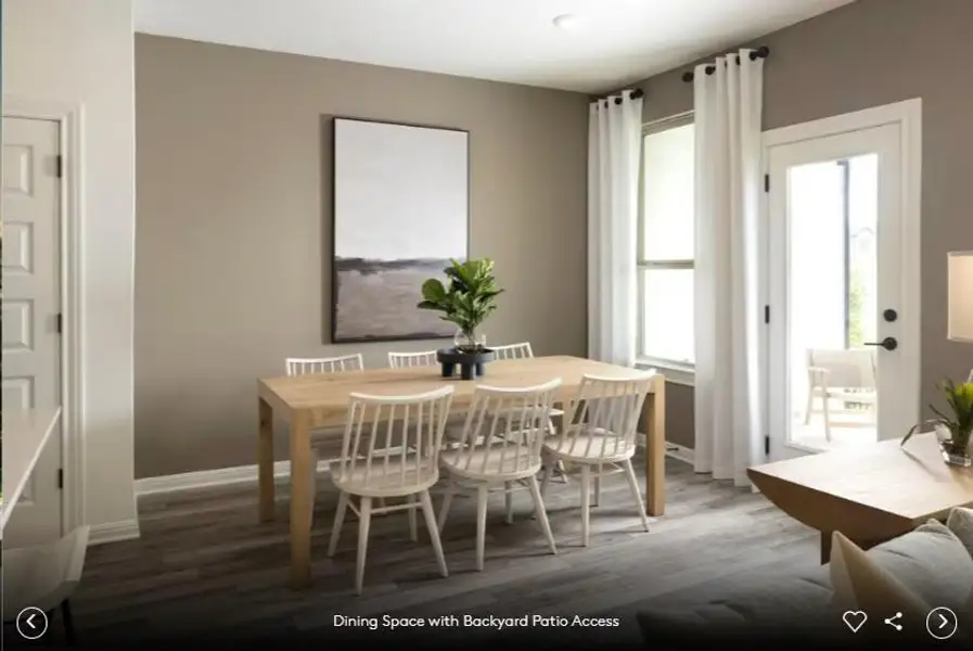 Photo of Pulte model home with same floor plan, not of actual home listed.