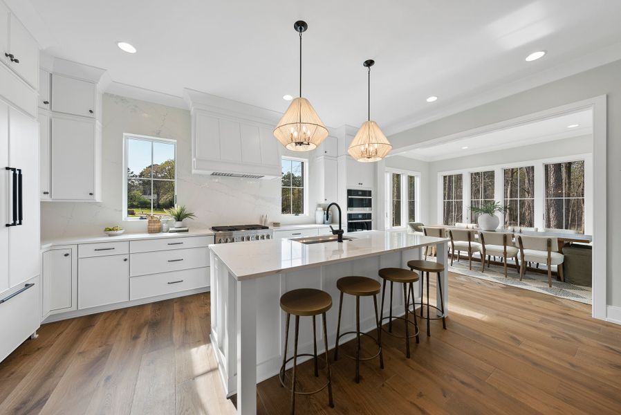 Representative furnished interior of a home built from the Eloise by Homes by Dickerson in The Founding at Blue Ridge, Raleigh (Image 16).