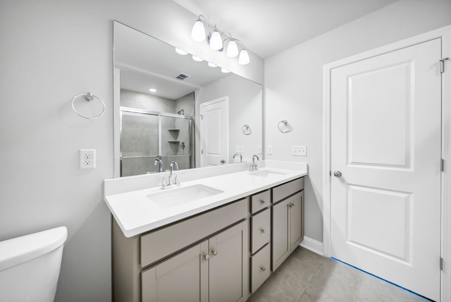 Furnished interior view inside a new home in Monroe Preserve, Chapin (Image 7).