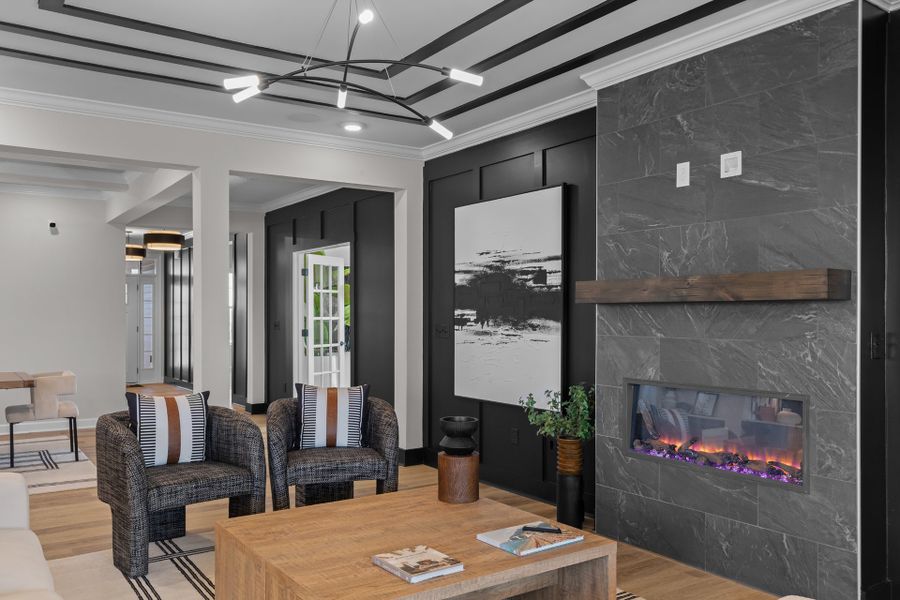 Representative furnished interior of a home built from the The Sand Dollar by Chesapeake Homes in Coastal Club of the Carolinas, Calabash (Image 12).