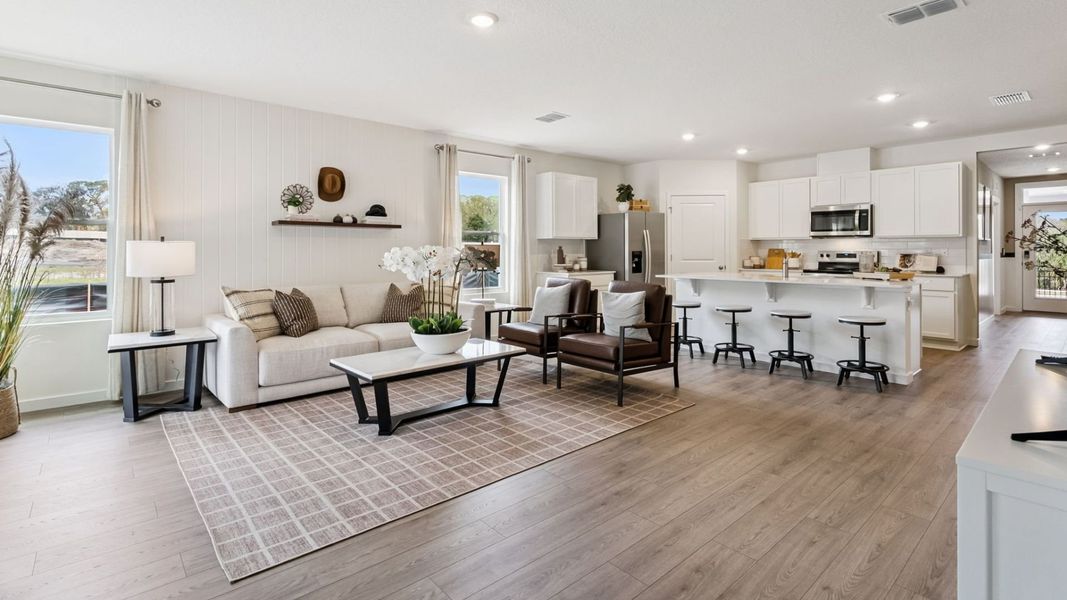 Representative furnished interior of a home built from the Lakeside by D.R. Horton in Harmony West, St. Cloud (Image 6).