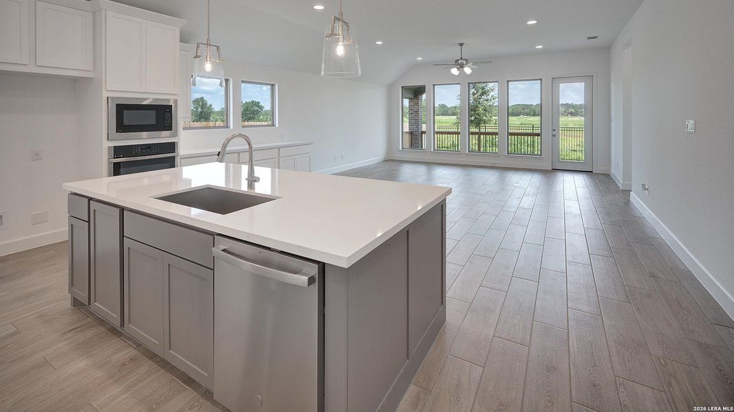 Furnished interior view inside a new home in Alsatian Oaks, Castroville (Image 17).