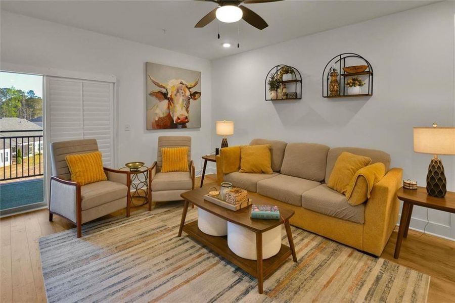 Furnished interior view inside a new home in , Cumming (Image 24).