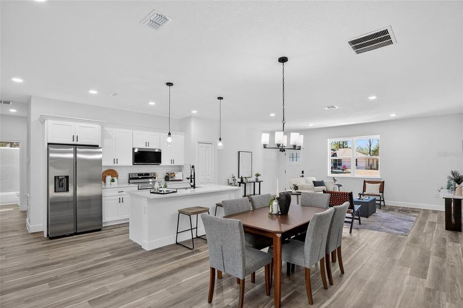 Furnished interior view inside a new home in , Citrus Springs (Image 5). Furnished interior view inside a new home in , Citrus Springs (Image 5).