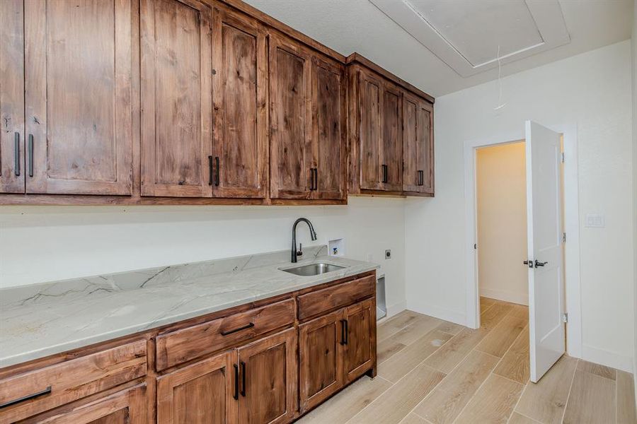 Furnished interior view inside a new home in , Graford (Image 6).