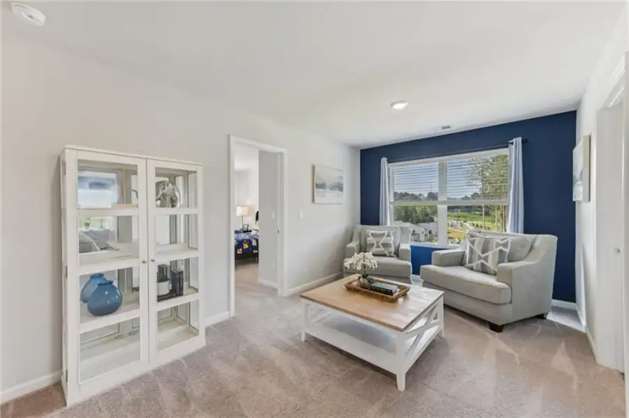 Furnished interior view inside a new home in The Hills at Cedar Creek, Winder (Image 42).