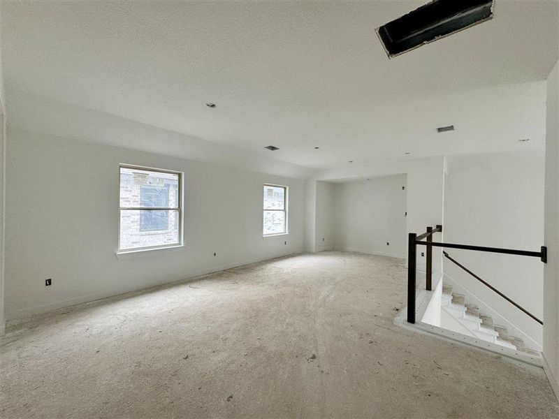 HUGE game room and loft perfect for that extra space for flexible activities we all need!