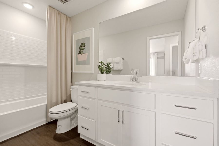 Representative furnished interior of a home built from the Capella by Pulte Homes in Sky Ranch, Watkins (Image 21). Representative furnished interior of a home built from the Capella by Pulte Homes in Sky Ranch, Watkins (Image 21).