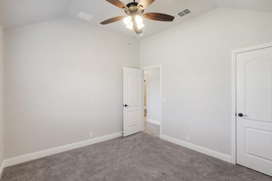 Bedroom #4 with ceiling fan