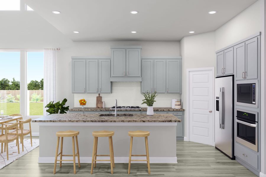 Representative furnished interior of a home built from the Longspur by Tri Pointe Homes in Oakhill Reserve, Tomball (Image 6).