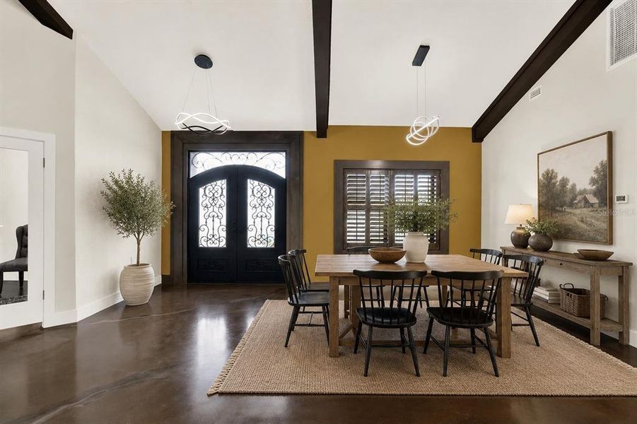 Furnished interior view inside a new home in , Webster (Image 10).