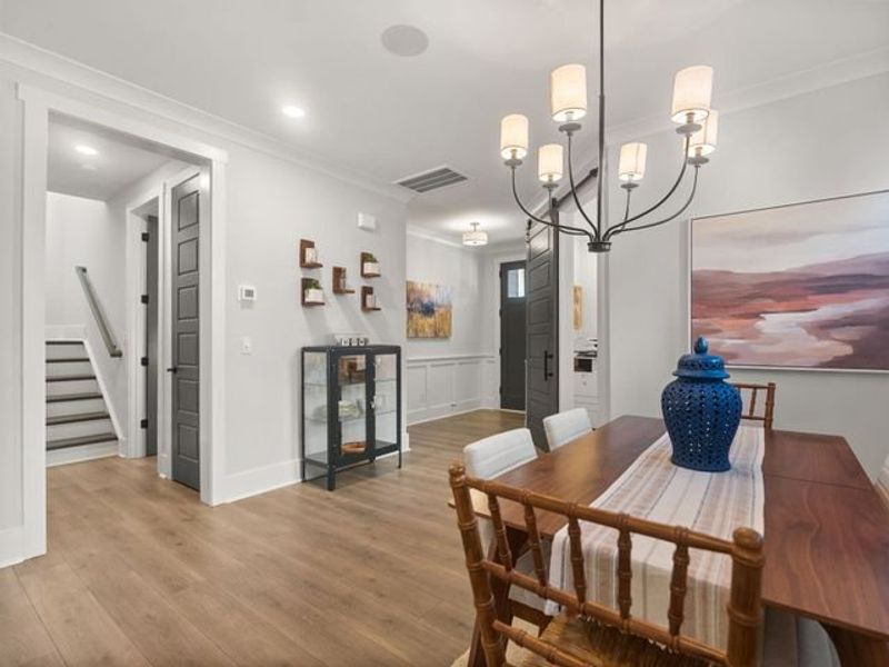 Representative furnished interior of a home built from the Charlotte II by True Homes in Colvin Park, Rock Hill (Image 17).
