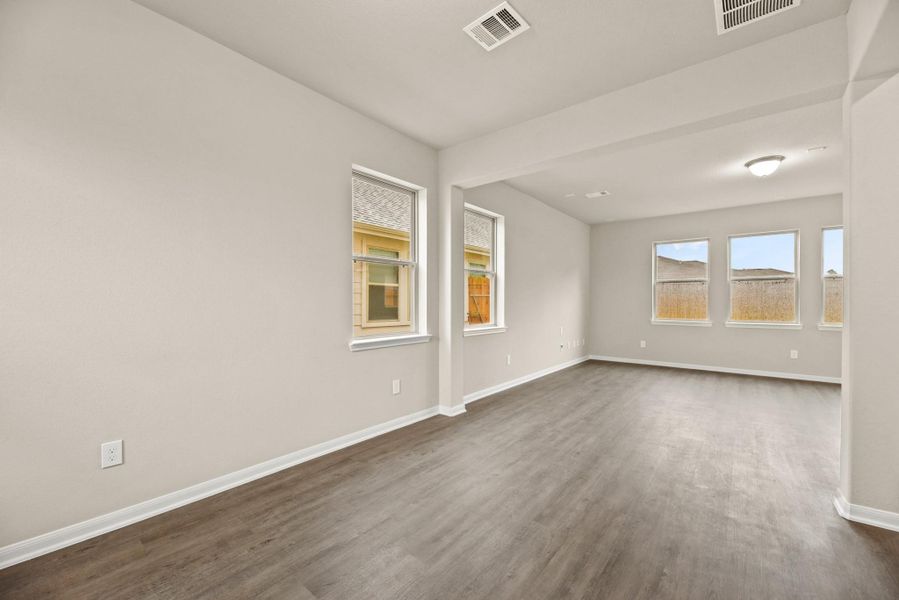 Bright and airy living area (*Photo not of actual home and used for illustration purposes only.)