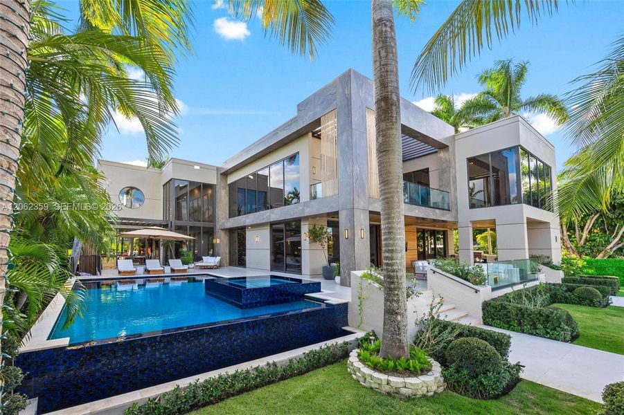 Exterior details and patio area of a home in , Miami (Image 27). Exterior details and patio area of a home in , Miami (Image 27).