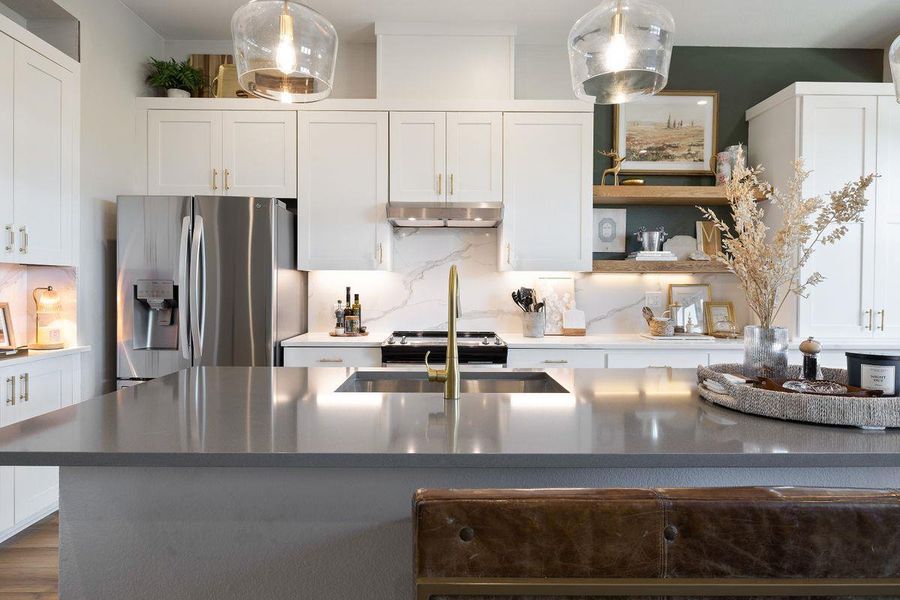 Cook and visit...so inviting. This designer kitchen is every chef's dream! Built to owner's specifications, there is no prettier kitchen around. Cook and visit...so inviting. This designer kitchen is every chef's dream! Built to owner's specifications, there is no prettier kitchen around.