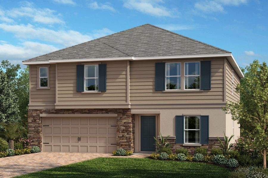 Exterior E with optional stone Exterior E with optional stone