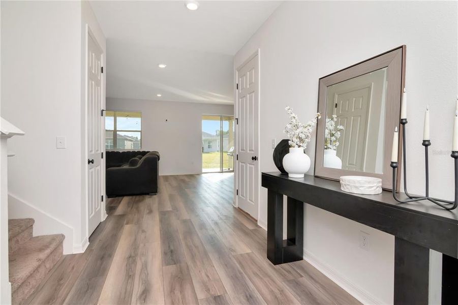 Furnished interior view inside a new home in Riverstone, Land O' Lakes (Image 13). Furnished interior view inside a new home in Riverstone, Land O' Lakes (Image 13).