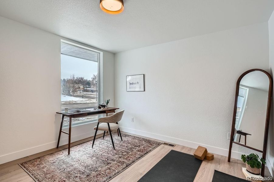 Bonus Flex room on entry level - Fantastic area for an office, rec room, playroom, or extra sleeping space