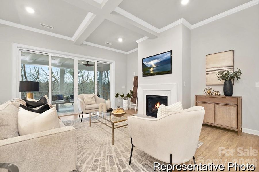 Furnished interior view inside a new home in Huntington Hills, Lincolnton (Image 14).