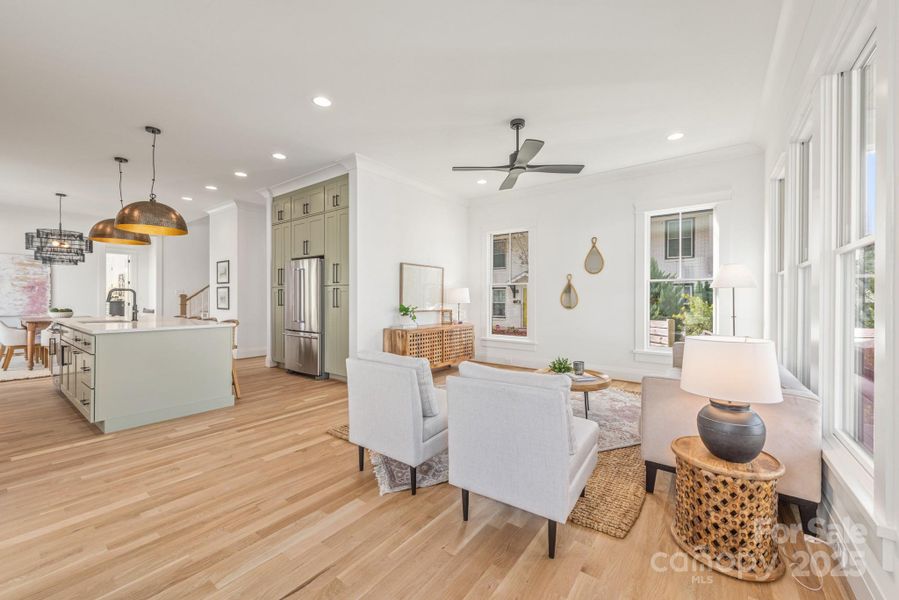 Furnished interior view inside a new home in , Charlotte (Image 19). Furnished interior view inside a new home in , Charlotte (Image 19).