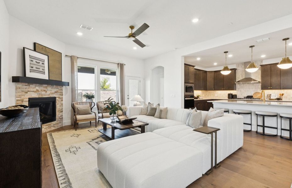 Furnished interior view inside a new home in Whitewing Trails, Princeton (Image 17).