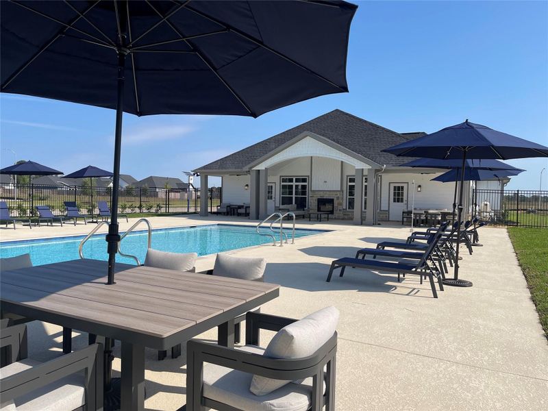 Cool off and unwind in the beautiful community pool at Winfrey Estates, perfect for relaxing swims and sunny Texas afternoons.