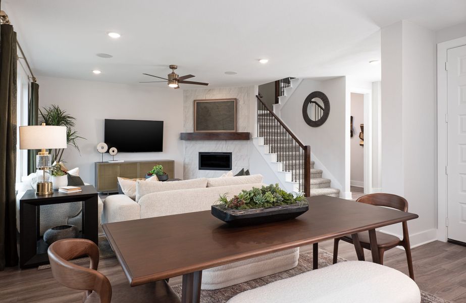 Representative furnished interior of a home built from the Ivy by Tri Pointe Homes in Union Park, Little Elm (Image 10).