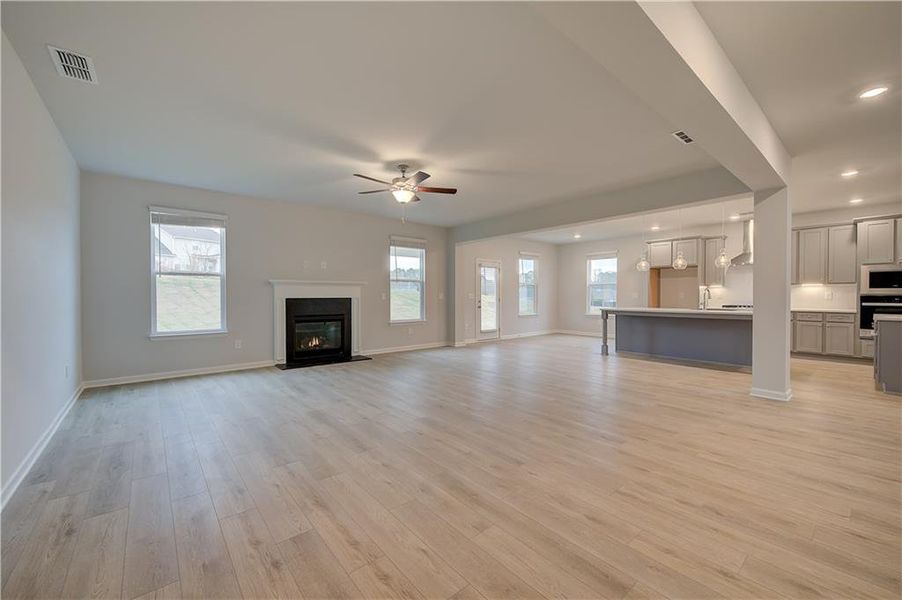 Spacious, unfurnished interior of a new home in Grandview at Millers Mill, Stockbridge (Image 21). Spacious, unfurnished interior of a new home in Grandview at Millers Mill, Stockbridge (Image 21).