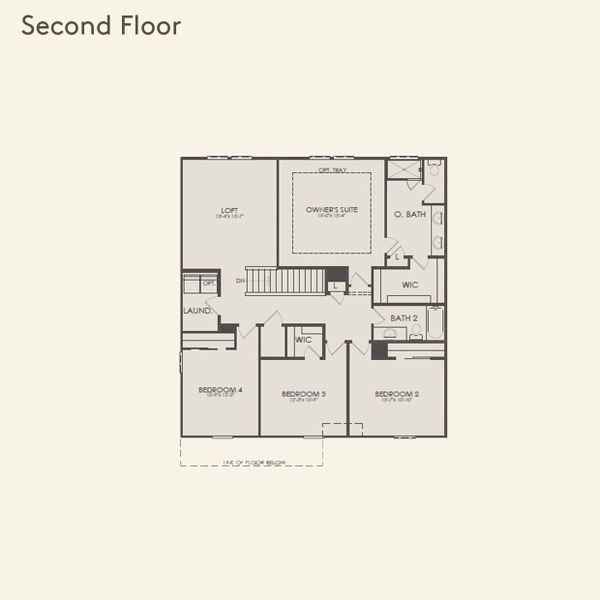 2D floor plan layout for the Vanderlyn by Pulte Homes in Everhour, Newnan, GA (Image 2). 2D floor plan layout for the Vanderlyn by Pulte Homes in Everhour, Newnan, GA (Image 2).