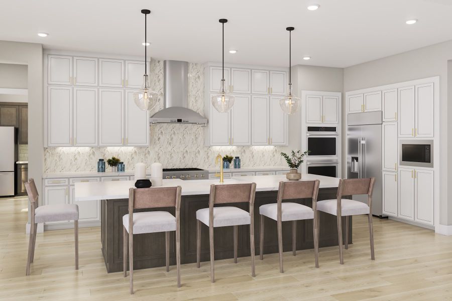 Representative furnished interior of a home built from the Veneto by Tri Pointe Homes in Legacy Grove, Montgomery (Image 5).