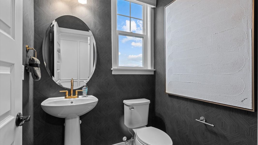 Representative furnished interior of a home built from the Pelham by DRB Homes in Station Pointe, Angier (Image 8).