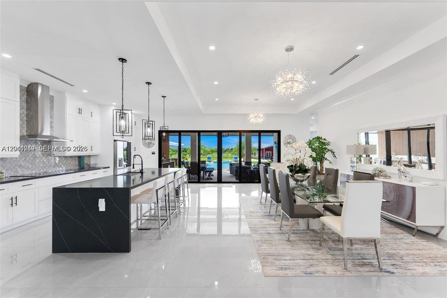 Furnished interior view inside a new home in , Miami (Image 13).
