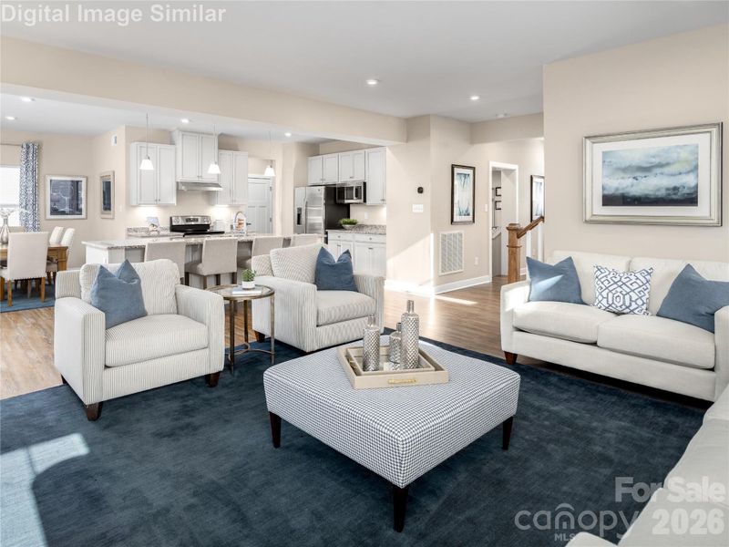 Spacious and cohesive main level — thoughtfully designed for seamless living and effortless flow.