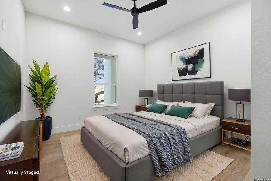 Furnished interior view inside a new home in , Bulverde (Image 36).