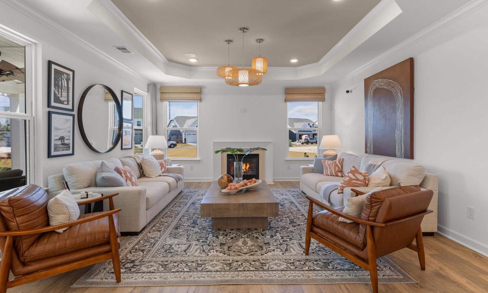 Representative furnished interior of a home built from the The Shorebreak by Chesapeake Homes in The Willows, Loris (Image 17).