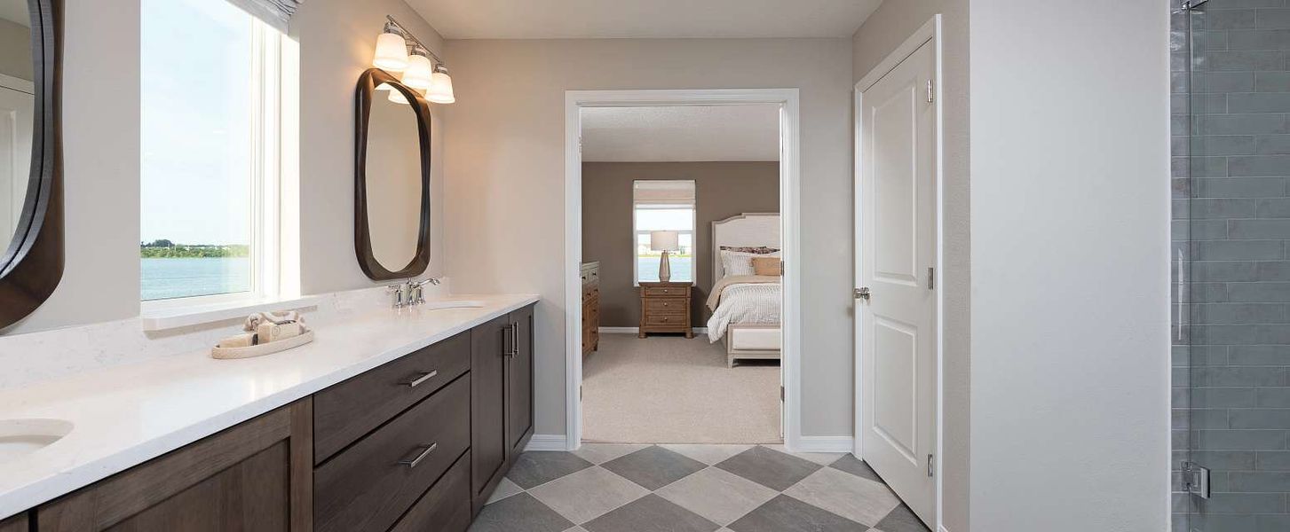 Representative furnished interior of a home built from the Duval by Ashton Woods in Lake Cawood Cove, Windermere (Image 9).