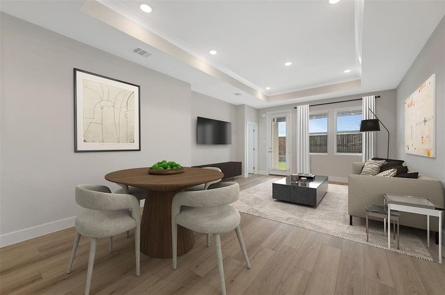 Furnished interior view inside a new home in Heritage Ranch, Sherman (Image 8).