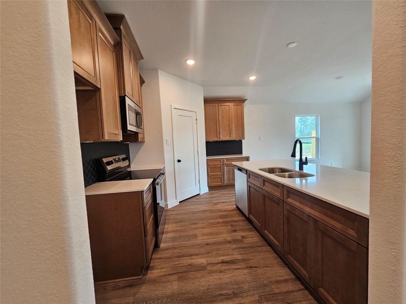 Picture of a completed home with same interior selections