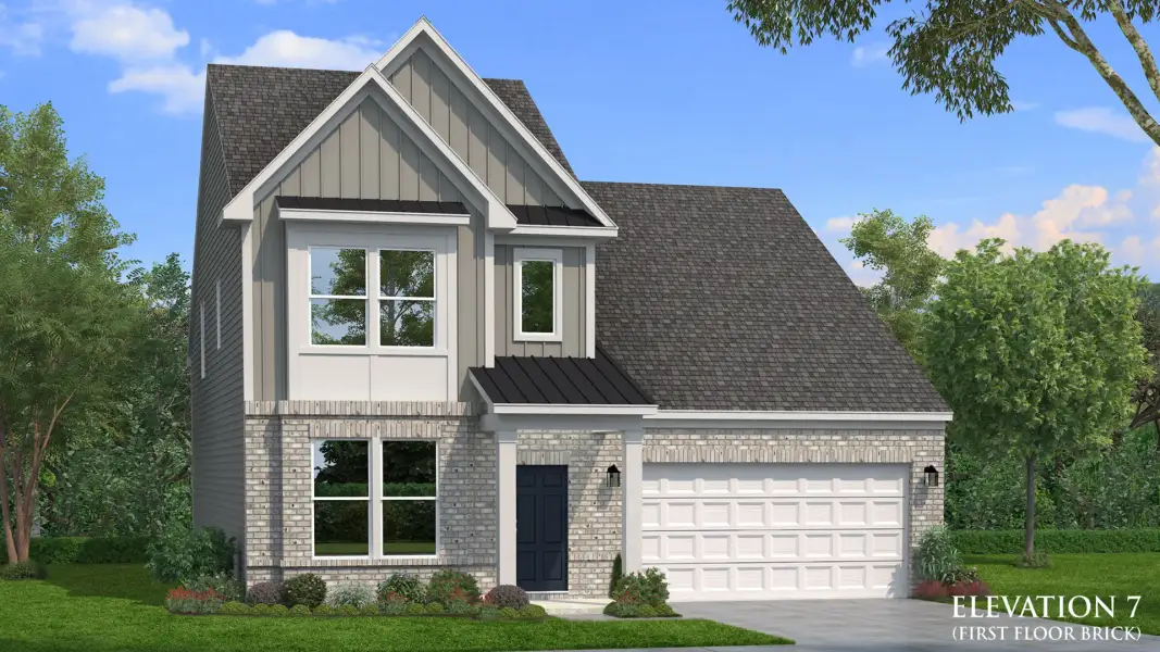 Representative exterior photo of a completed home built from the Lassiter by DRB Homes in Station Pointe Phase 2, Angier, NC (Image 41).