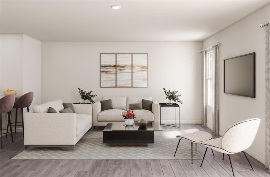 Furnished interior view inside a new home in Callahan Bayou, Clyde (Image 2). Furnished interior view inside a new home in Callahan Bayou, Clyde (Image 2).