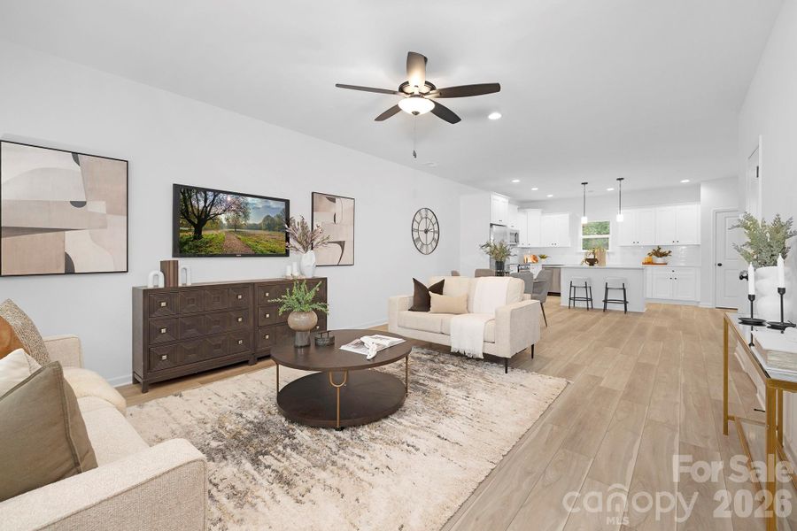 Furnished interior view inside a new home in , Huntersville (Image 6).